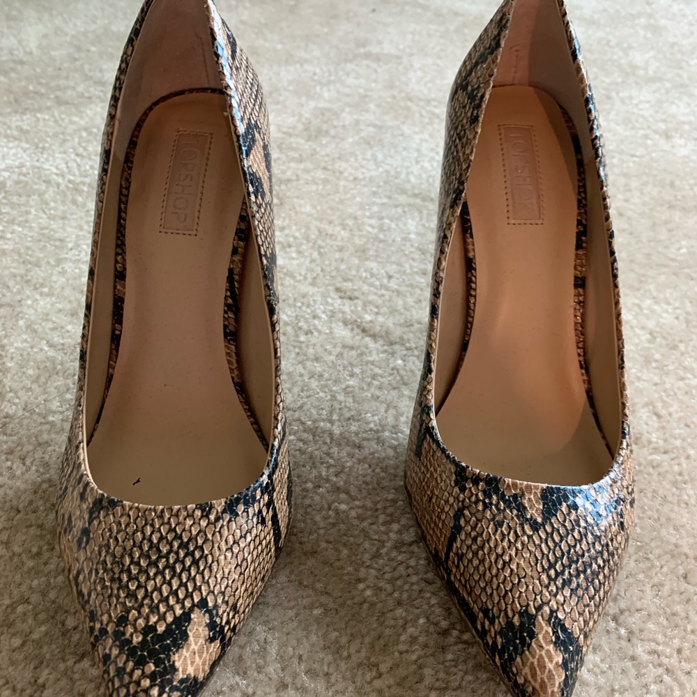 Top Shop Snake Skin Heels